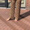 Miss Angelia Travelbroek retroprint blauw/beige