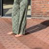 Miss Angelia Travelbroek retroprint groen/beige