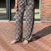 Miss Angelia Travelbroek retroprint zwart/beige