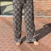 Miss Angelia Travelbroek retroprint zwart/beige