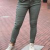 Basic Stretchbroek groen One Size 38/42