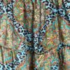 Boho maxi jurk met spaghettibandjes turquoise