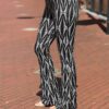 Travel Flared broek ´BY Swan´ printed zwart