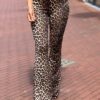 Travel Flared broek ´BY Swan´ Panterprint