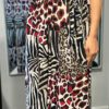 Travel Jurk “Jolie” rood/zwart onesize 36/42