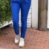 Miss Angelia tregging met aantrekkoord kobalt-blauw