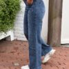 Jewelly jeans wide leg blauw