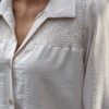 Musthave Blouse met gesmokte details beige