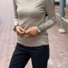 Turtleneck trui met ruches