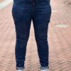 Karostar jog jeans met kordje blauw