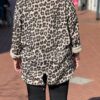 Corduroy sweater leopard print