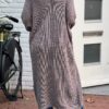 Maxi Grof gebreid vest Queen taupe