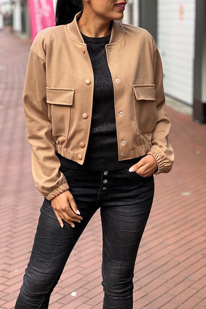 Musthave Bomber jasje camel