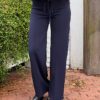 Wide Leg Broek met Naad