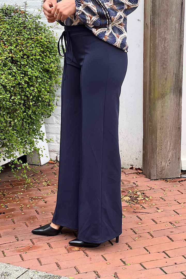 Wide Leg Broek met Naad