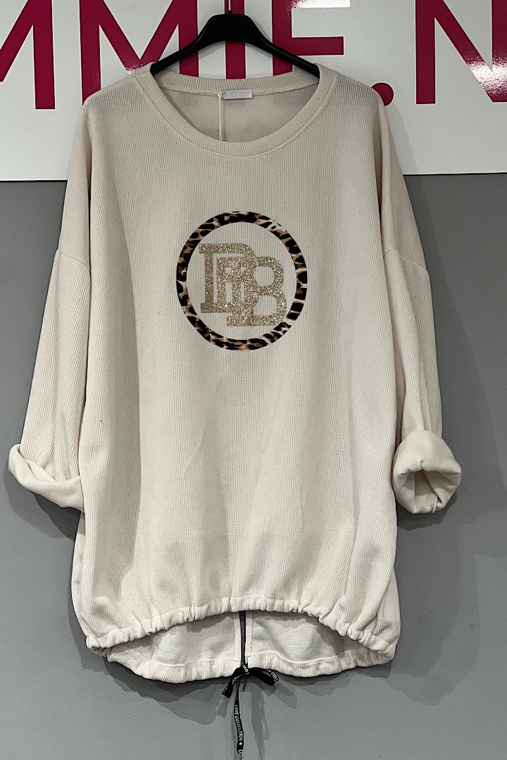 Corduroy sweater BB beige