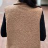 Gilet Musthave met knopen camel