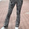 Miss Angelia Fashion Flared broek Zebra patroon