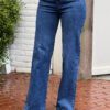 Goodies wide leg Jeans donkerblauw