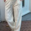 Miss Angelia Rib Wijdbroek beige