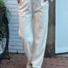 Miss Angelia Rib Wijdbroek beige