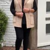 kort Gilet met Teddy Voering