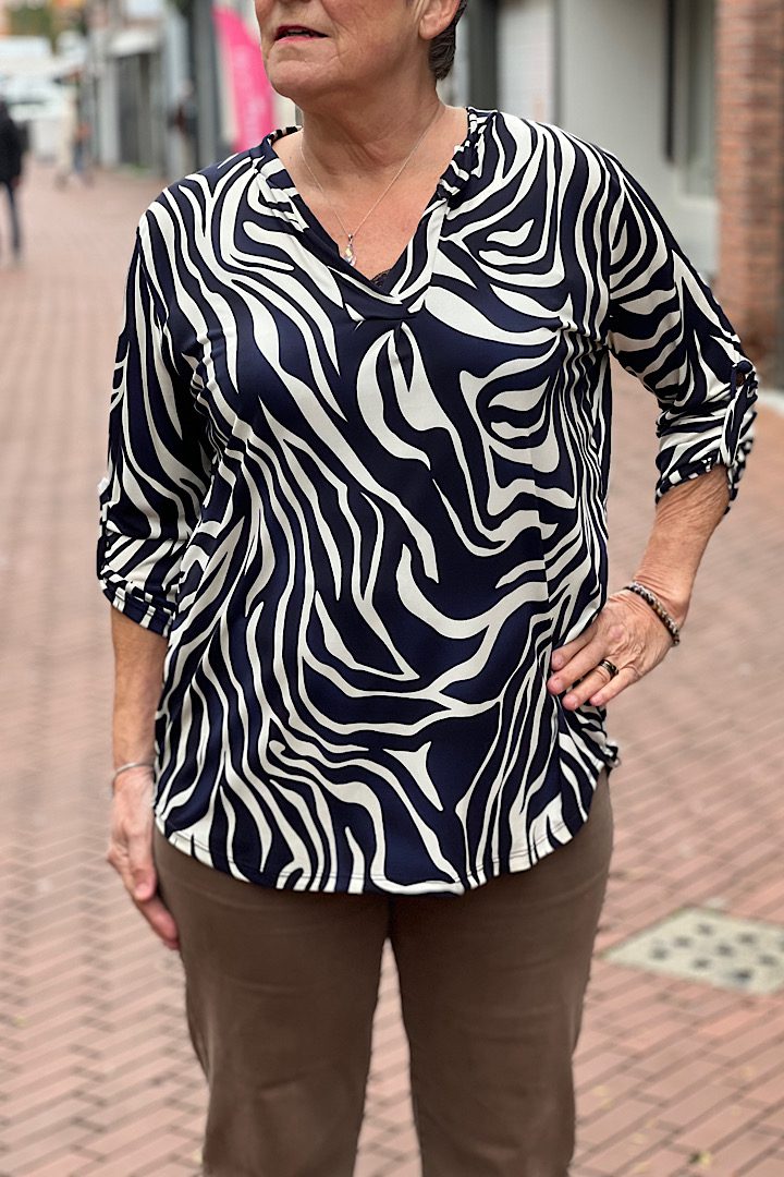 Travel blouse printed