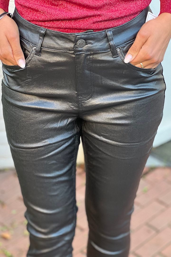 Monday Glitter Leatherlook broek