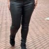 Monday Glitter Leatherlook broek