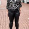 Monday Glitter Leatherlook broek