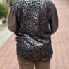 Blouse in Panterprint met Metallic