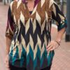 Travel blouse printed