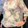 Bloemenprint Kant Dames Blouse