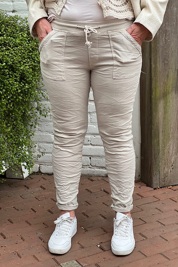 Melly & Co jogging jeans beige