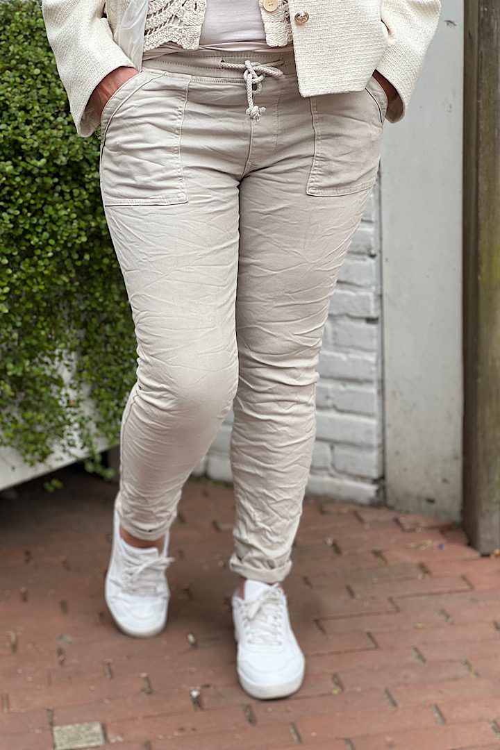 Melly & Co jogging jeans beige