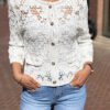 Gehaakt Vest/Top Gouden Knopen