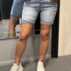 Jewelly jeans Fancy knopen short blauw