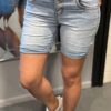 Jewelly jeans Fancy knopen short blauw