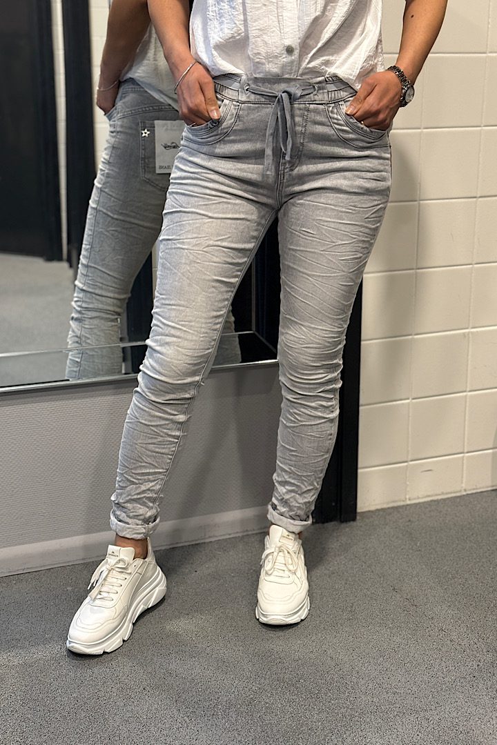 Jewelly jogging jeans grijs