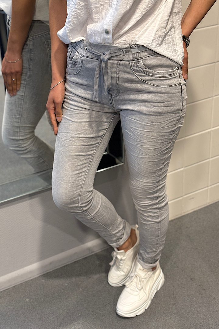 Jewelly jogging jeans grijs