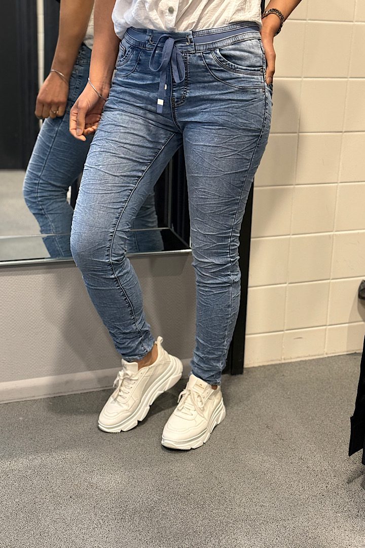 Jewelly jogging jeans blauw