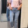Jewelly jogging jeans licht-blauw