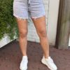 Denim Short Kathy Sparkling Grijs