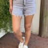 Denim Short Kathy Sparkling Grijs