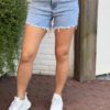 Denim Short Kathy Sparkling Blauw