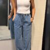 Jewelly Wide Leg jeans blauw
