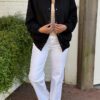 Suedine Bomber Jacket