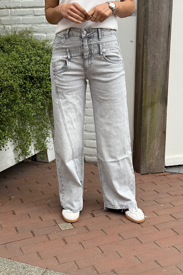 Toxik3 wide leg Jeans grijs