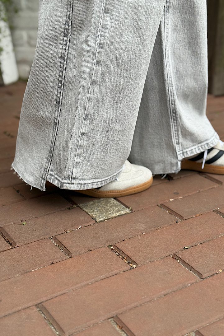Toxik3 wide leg Jeans grijs