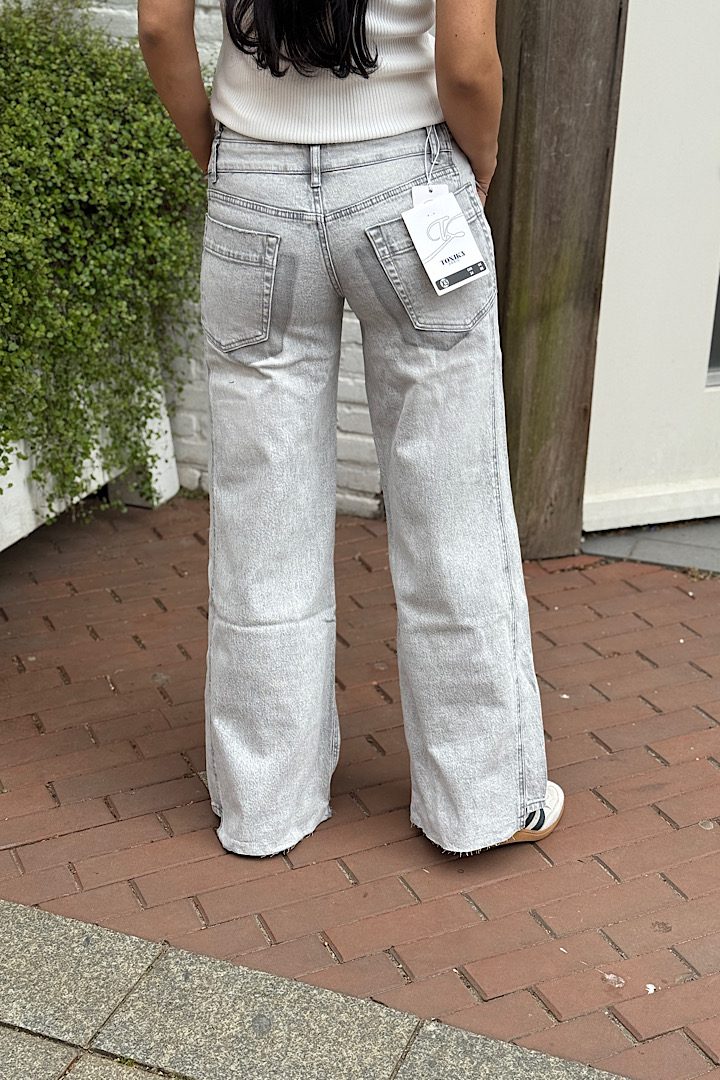 Toxik3 wide leg Jeans grijs